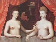 School of Fontainebleau, Gabrielle d'Estrees and One of Her Sisters (mk05)